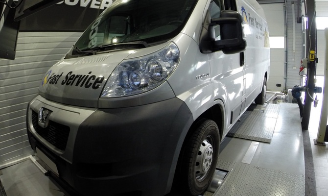 Chip tuning Peugeot Boxer 2.2d 100 KM  Visteon +27 KM oraz 70 Nm
